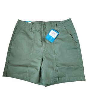 Columbia Calico Basin Cotton Shorts Women’s Size 10 Olive Green NWT